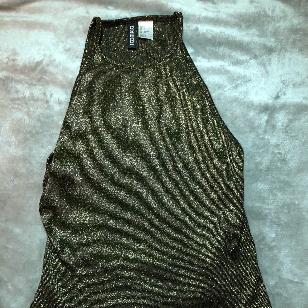 H&M Sparkle Crop Top